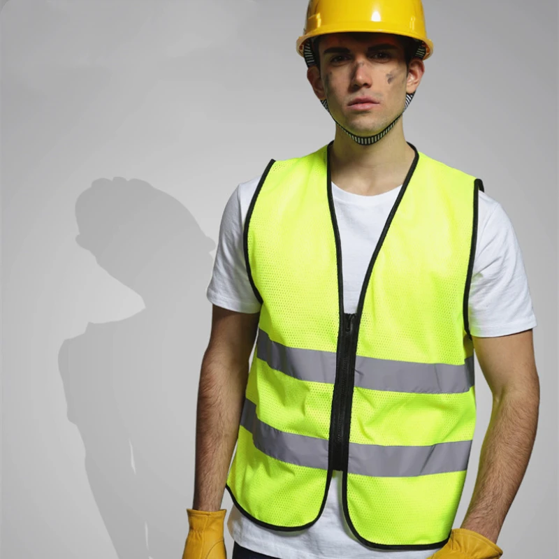 

High Visibility Reflective Vest Unisex Breathable Mesh Safety Working Vest Traffic Cycling Security Uniforms Warning Workwear