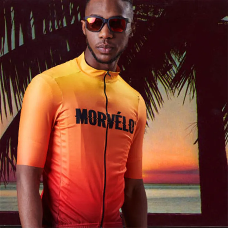 Morvelo men bike jersey solid color tights summer sport short&set triathlon suit 2019 new style cycling set uniforme ciclismo