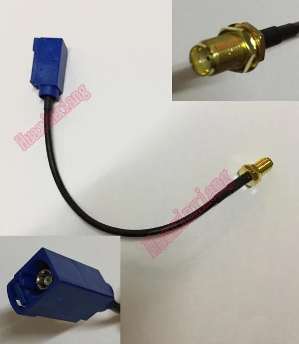 

5PCS/Lot GPS antenna extension adapter Pigtail cable SMA female to Fakra C female jack RF Connector RG174 15cm