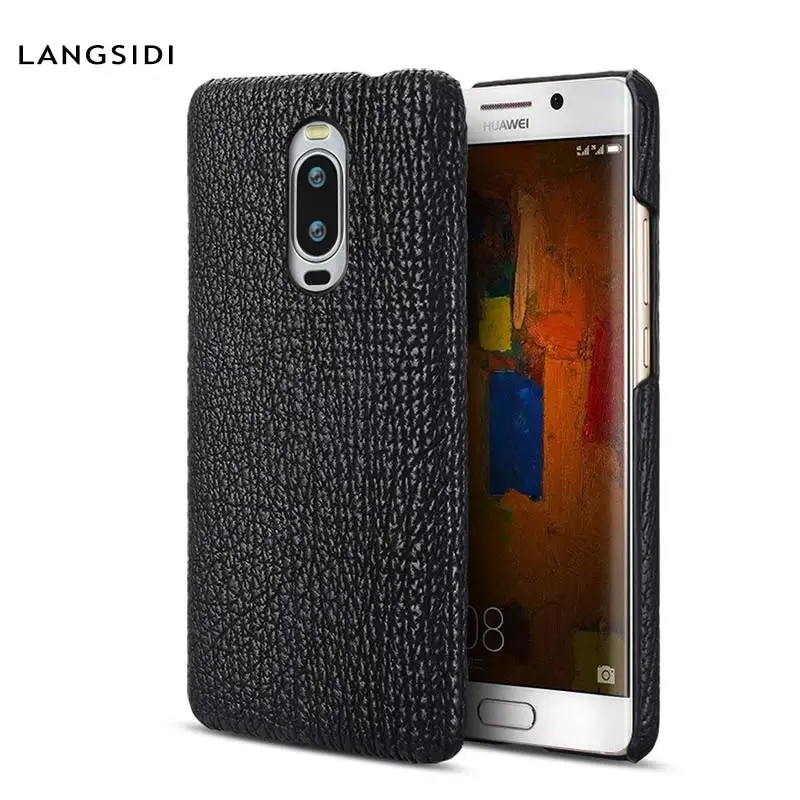 

LANGSIDI Half-pack phone case For Oneplus 6 6T 5 5T personality drop protection cover Male female Genuine Leather For oneplus 6t