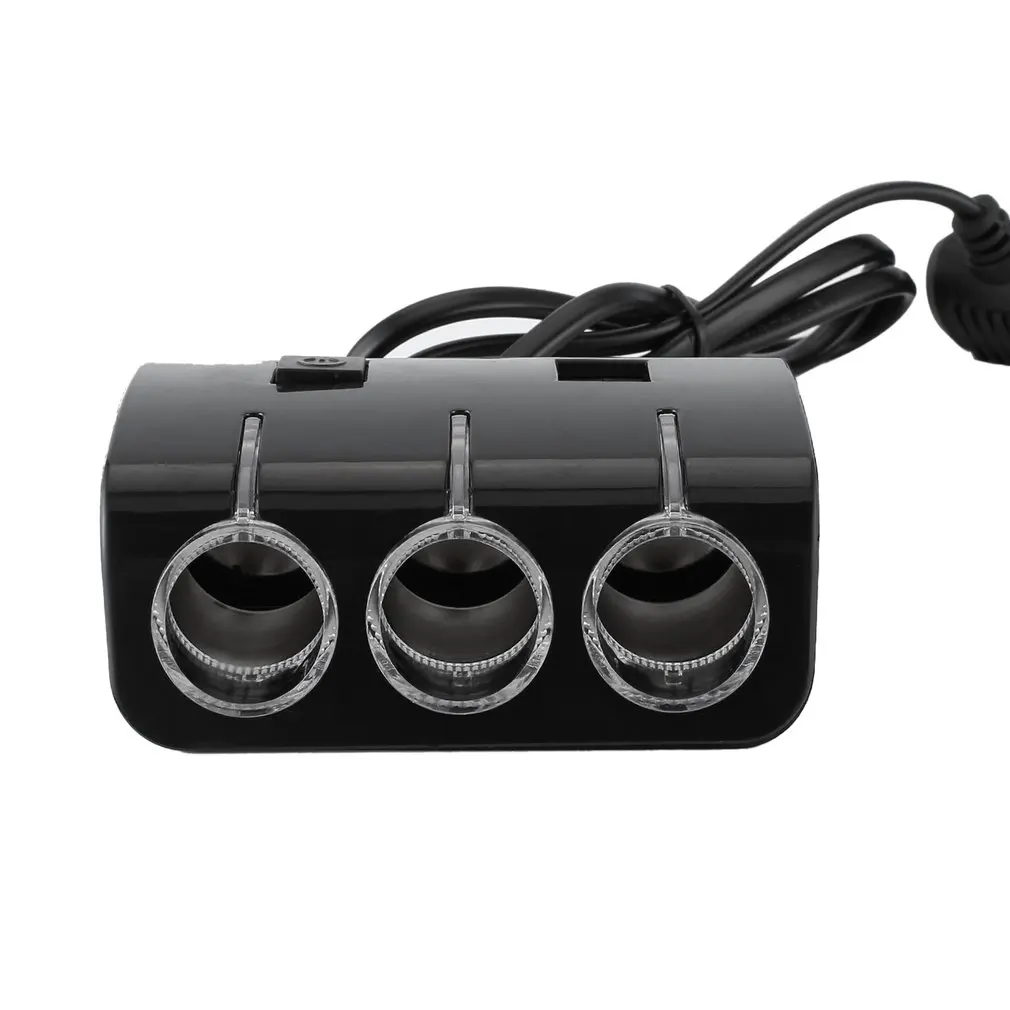 

Car Cigarette Lighter Plug Power Adapter Output 120W 5V Dual USB Port 3 Way Car Cigarette Lighter Socket Splitter Charger 12V