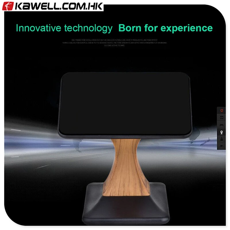Qi Fast Wireless Charging Pad for smart phone Wireless Charger for iPhone 8 X 8 Plus USB Charger Anti-Slip Wood Pad