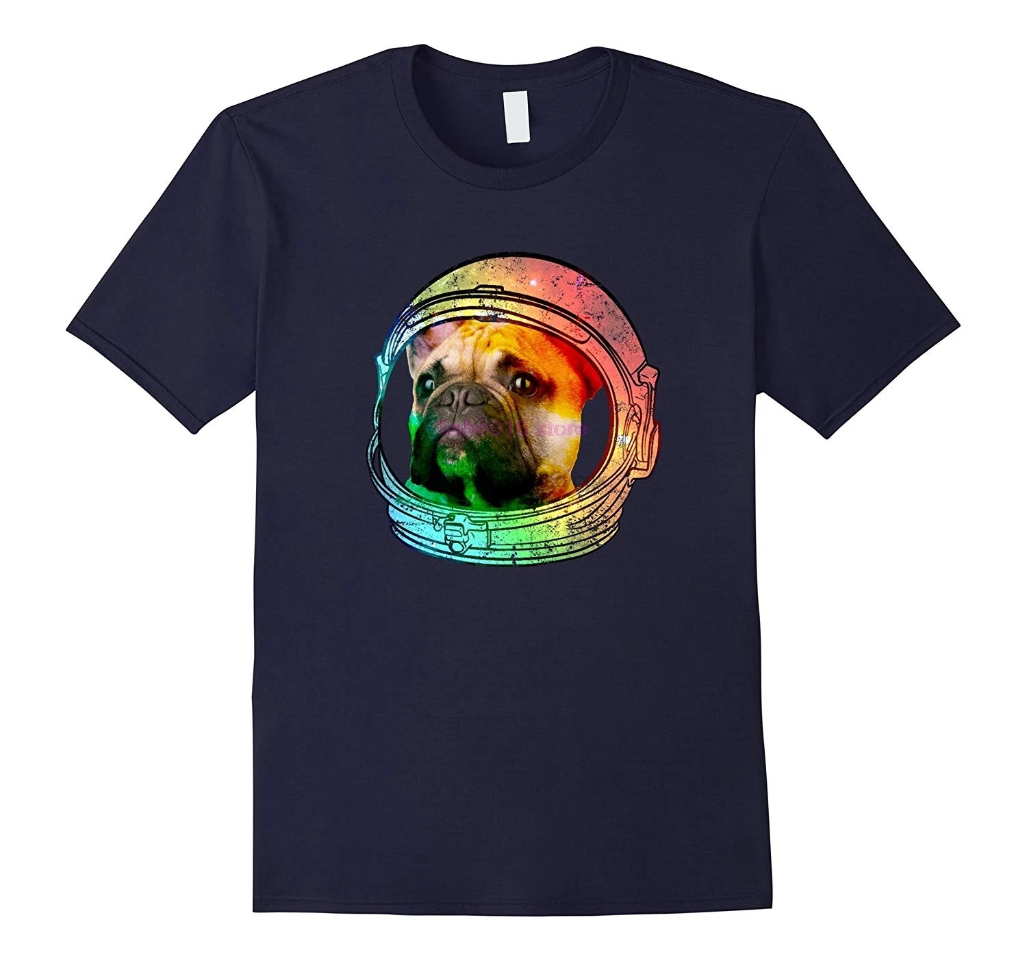 GILDAN brand men shirt Astronaut Space Dog Shirt French Bulldog Frenchie Gift | Мужская одежда