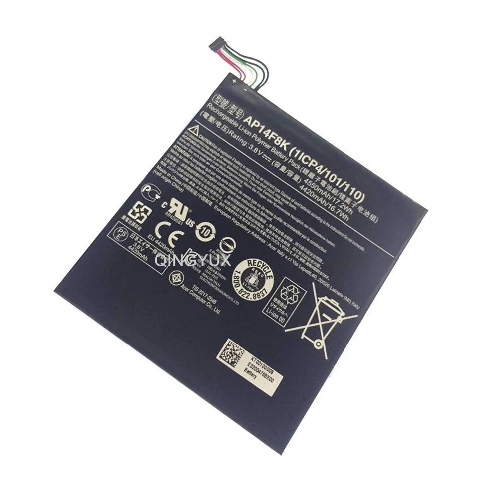 

QINGYUX 3.8V 4550mAh AP14F8K Battery Compatible with Acer AP14F8K 1ICP4/101/110
