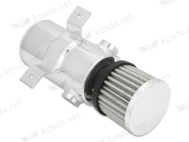 2-NPT 1/2 алюминиевый масляный резервуар с дыхательным фильтром 750 мл - Цвет: KD5085 silver
