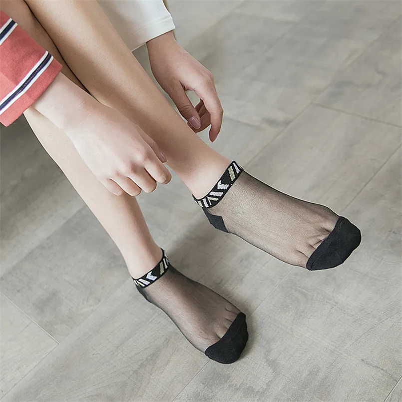 

Sexy Lace Short Socks For Women Cotton Polyester Casual Breathable Invisible Socks Comfortable Summer Socks For Girls