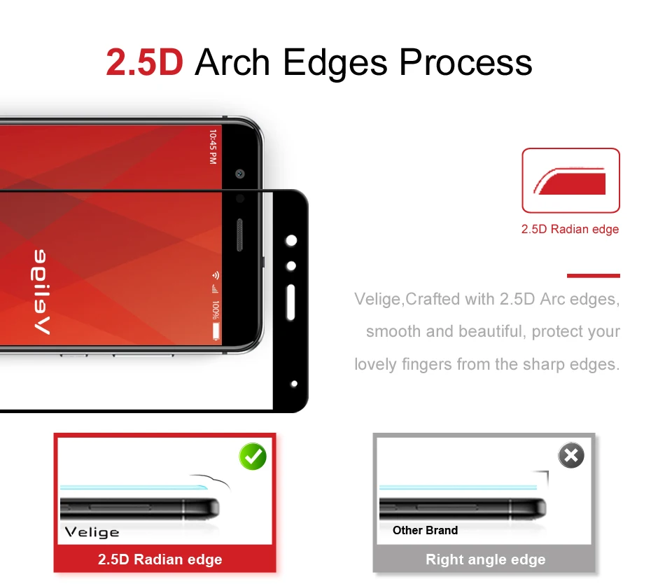 2 Pack Velige Full Cover Tempered Glass Screen Protector For Huawei P10 Lite P10Lite Nova Lite 9H 0.3mm Glass Flim (8)