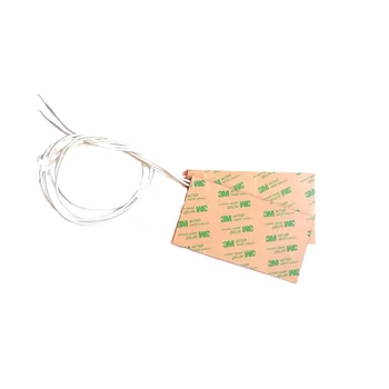 

75*150*1.5mm 120V 100W Silicone Heater for refrigerator adhesive 1 side 1000mm lead wire come out from left corner of 75mm side