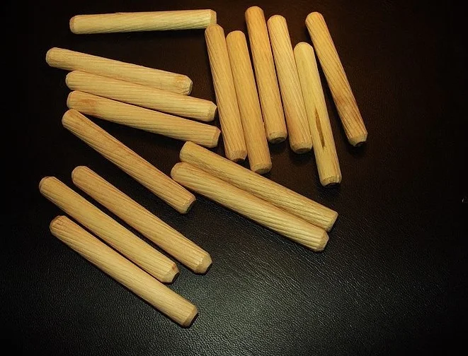 500PCS/LOT Premintehdw 8*80mm twist groove wood dowel pins for