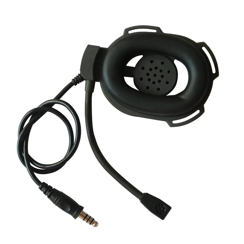 Tactical Airsoft Bowman Elite II Headset Unilateral Headphone Adjustable Harness Military Earnuffs Fit All PTT Plug