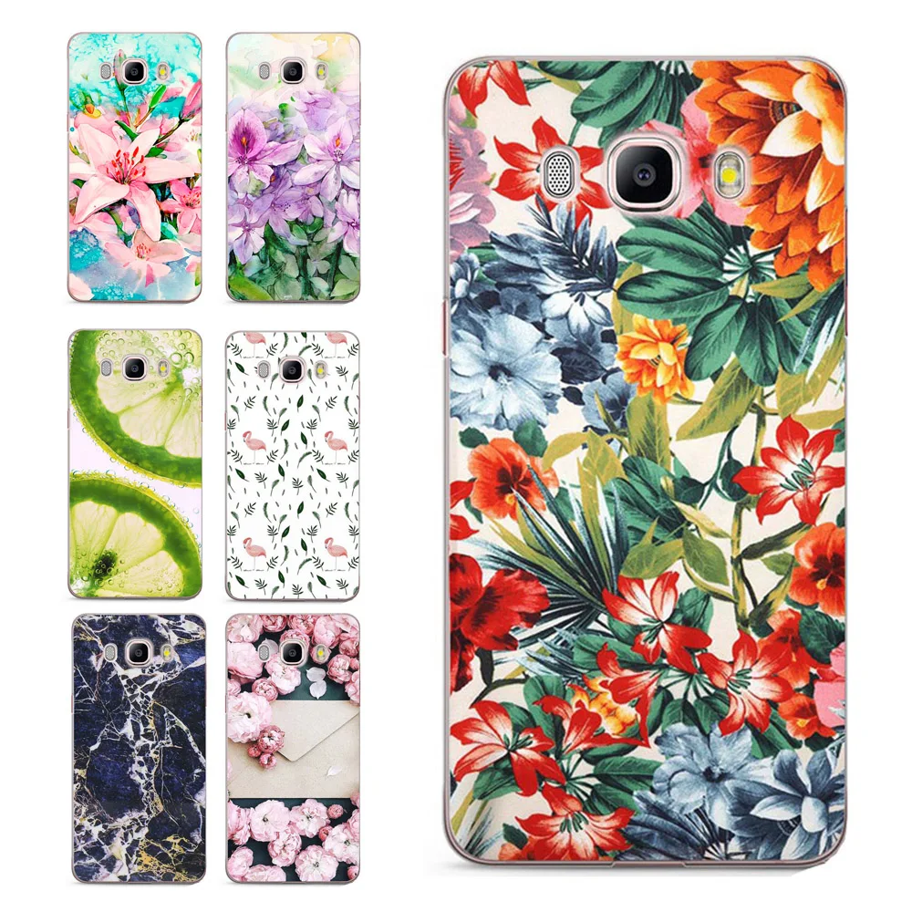 Чехол для Samsung Galaxy A3 A5 2016 2015 2017 prime J1 J2 J3 J5 J7 G530H S8/plus Note 8 TPU мягкий чехол с цветочным