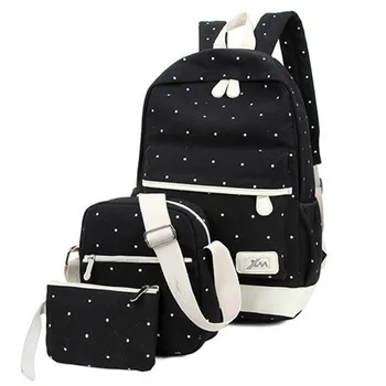 

2020 Women Backpack School Bags For Teenagers Girls Rucksack Backpacks Set Mochila Printing Bookbag Cute Canvas schoolbag