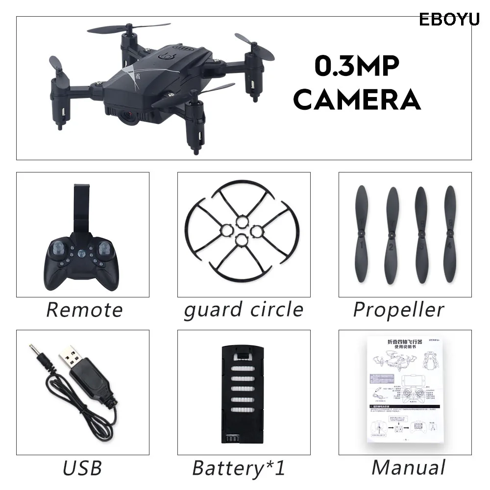 LF602 2,4G HZ мини складной Радиоуправляемый Дрон с 2.0MP/0.3MP WiFi FPV камерой удерживающий высоту Безголовый режим один ключ возврат Радиоуправляемый квадрокоптер - Цвет: Black 30W WiFi Cam