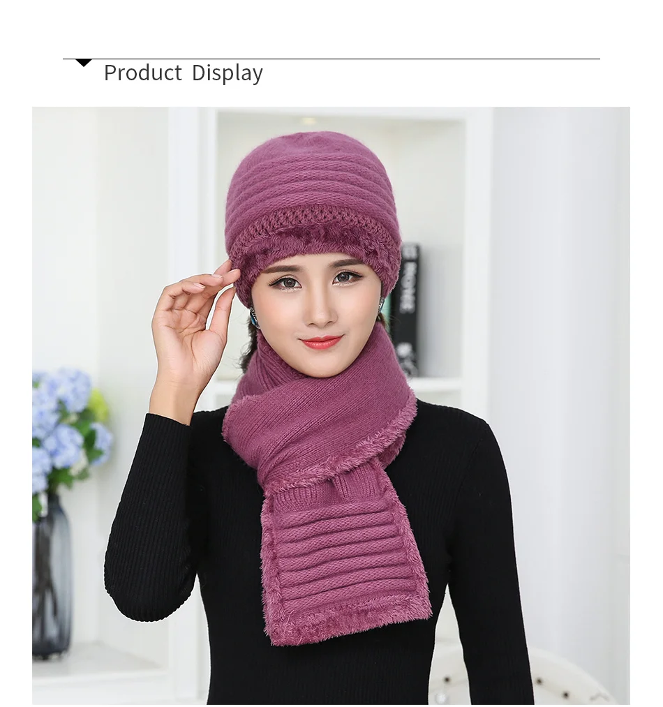 GROUP JUMP Роскошные брендовые вязаные шапочки наборы шарф шапка для женщин Элегантная удобная Дамская утолщенная Кепка шарфы