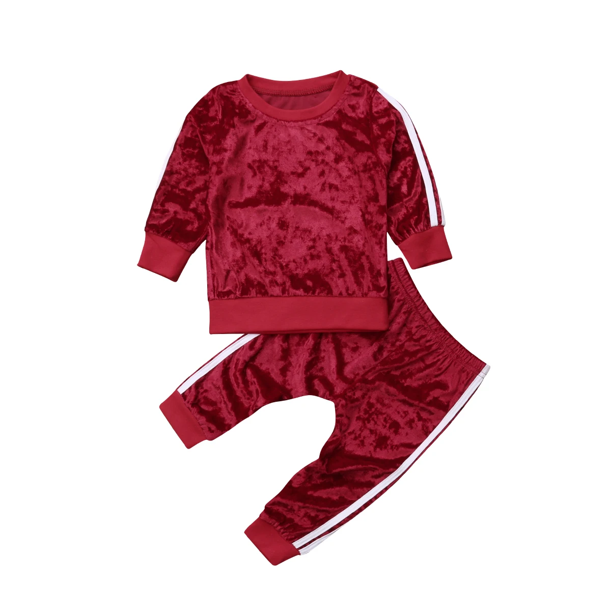 Одежда для маленьких девочек, топы, футболка, штаны, леггинсы, комплект из 2 предметов, осенняя одежда