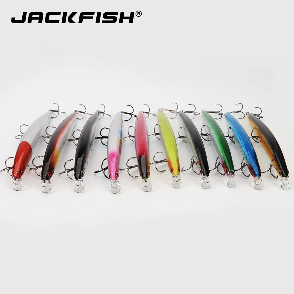 JACKFISH 3D приманка для рыбной ловли, большой размер 180 мм/25 г, 10 шт./лот, жесткая приманка, искусственные приманки, лазерная живопись, Воблер для гольяна