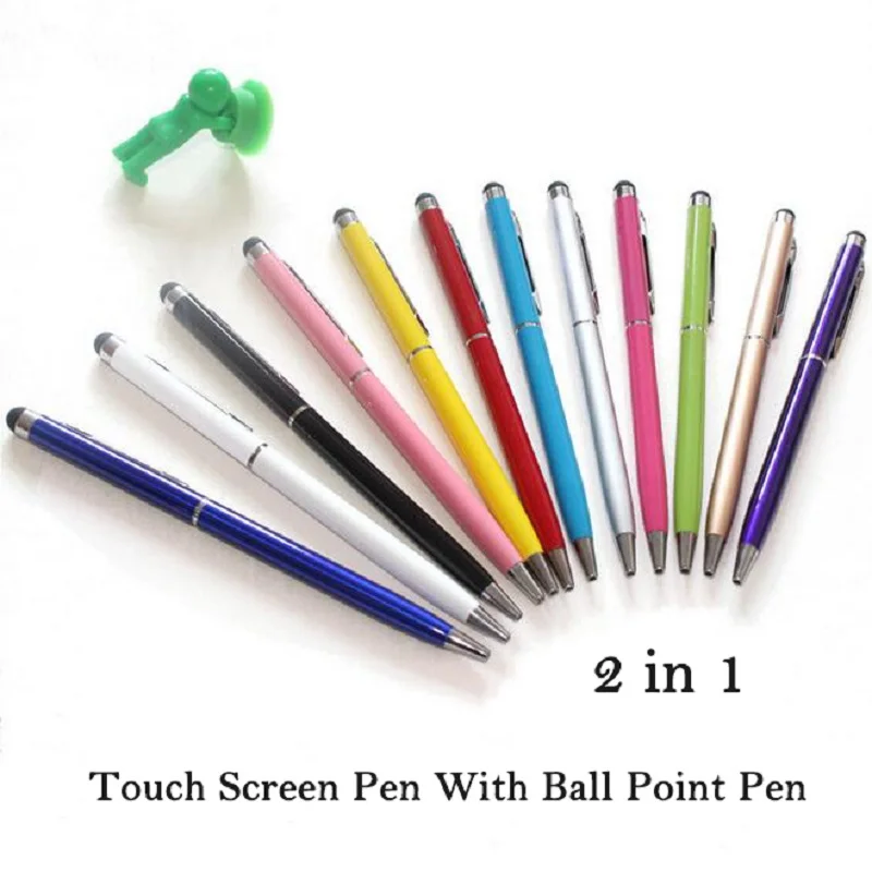 

2 in 1 Slim Capacitive Stylus & Ballpoint Pen for Universal Touch Screens Devices for iPhone 8 Plus iPad Tablets Samsung Galaxy