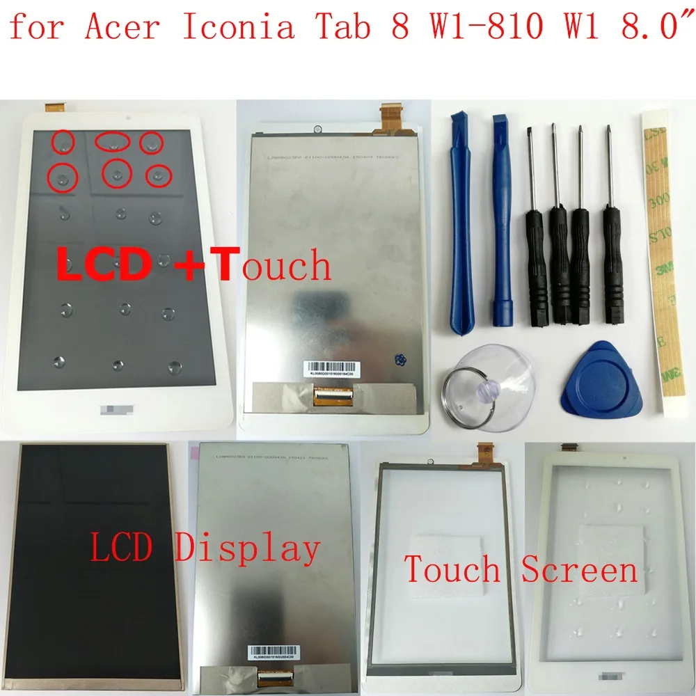Shyueda для Acer Iconia Tab 8 W1-810 W1 810 0 &quot100% Orig AAA + IPS ЖК-дисплей сенсорный экран дигитайзер |
