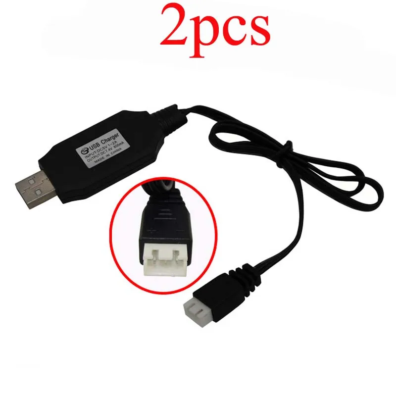 2S 7.4V Lithium Battery USB Charger Cable Wire for RC Drone Quadcopter