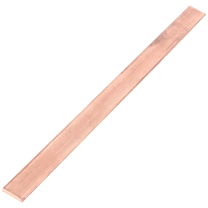 

99.6% T2 Purple Copper Cu Flat Bar Plate 3mm x 15mm x 250mm Metal Strip