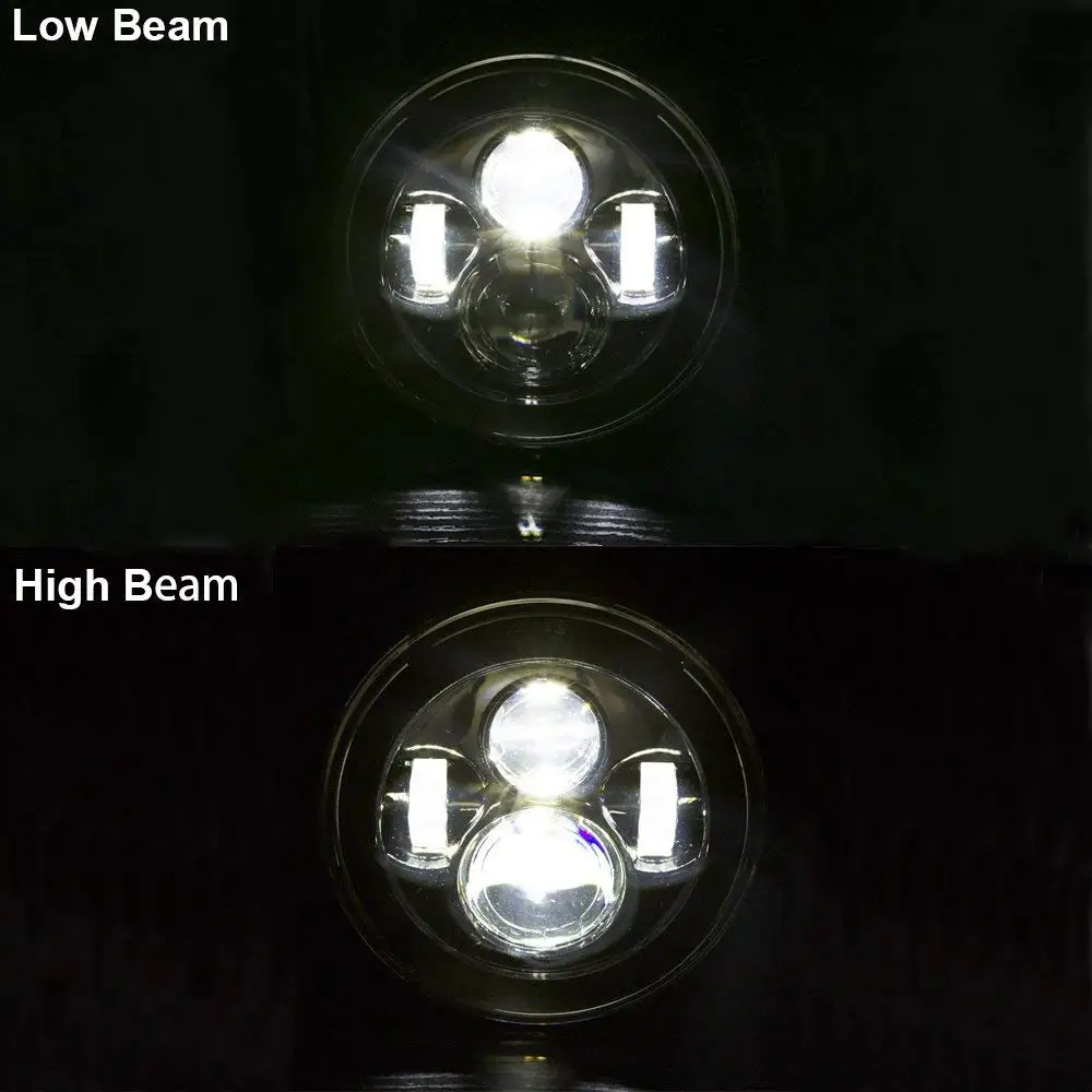 " светодиодный налобный светильник, дневной ходовой светильник для мотоцикла 7" светодиодный налобный фонарь для Lada 4x4 urban Niva(1 шт