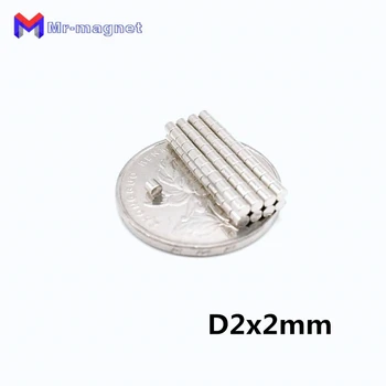 

500pcs 2 x 2 mm magnet Neodymium magnet N35 D2*2 small Ronud super strong powerful magnets high quality neodymium magnet Dia.2x2