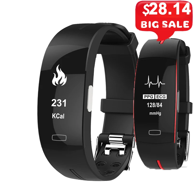 

P3 Smart Band Blood Pressure Heart Rate Monitor Sports Pedometer Fitness Tracker IP67 waterproof IOS Android Men Smart Bracelet.