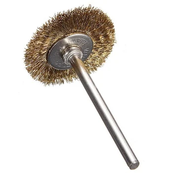

New 10 pcs brass wire brush round brush disk brush cup brush 25MM For Dremel
