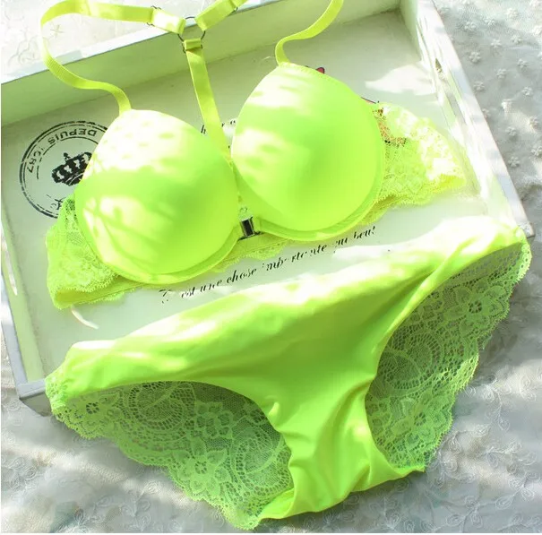 Hot 2018 6 Color Sexy Elegant Bra and Panty Set Women Bras Underwear Lady  push up bra sets brief set lingerie set panty sets