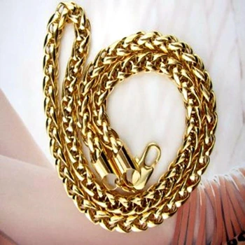 

Byzantine Mens Necklace Yellow Gold Filled Chain 60cm (24In ) Men's Jewellry