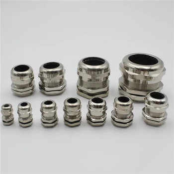 

1piece PG63 Nickel Brass Metal Silica gel Waterproof Cable Glands connector Apply to Cable 42-52mm