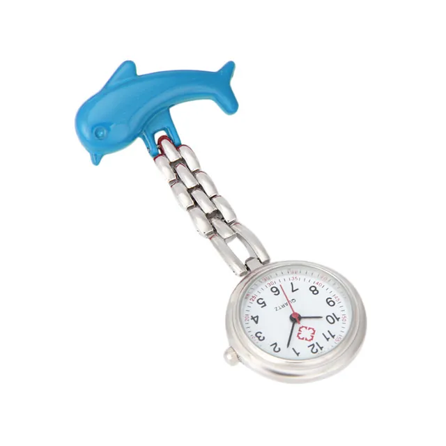 Fashion Women's Watche Nurse Clip-on Fob Brooch Pendant Hanging Dolphin Watch Po Fashion Women's Watche Nurse Clip-on Fob Brooch Pendant Hanging Dolphin Watch Po