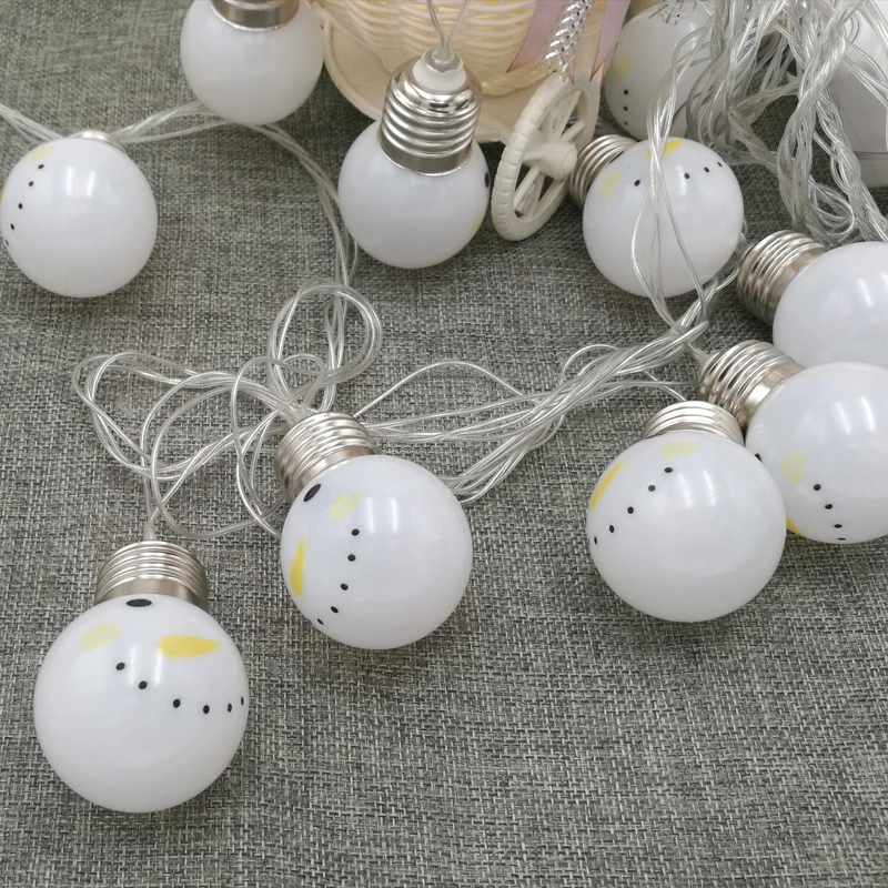 Conectable 5 M 20 LEDs 110V220V IP44 al aire libre blanco caliente LED Luces luz de la Navidad del banquete de boda de Navidad decoración Luces LED