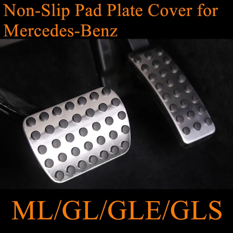 

Car Fuel Brake Gas Foot Rest Modified Pedal Non-Slip Pad Plate Cover for Mercedes Benz GLE GLE320 ML ML400 GLS GLS450 GL