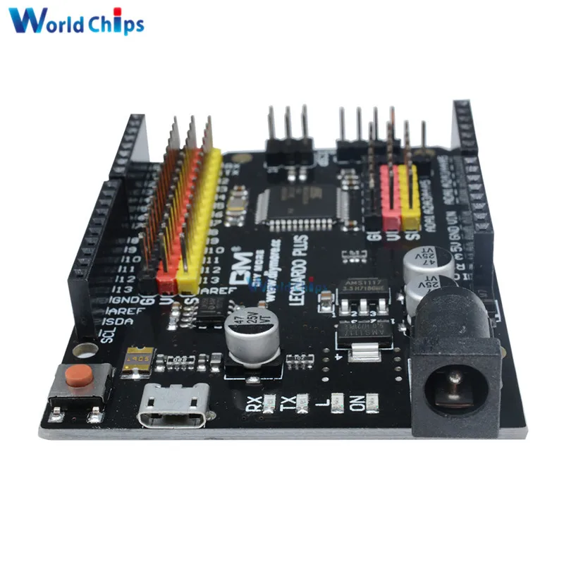 Для Leonardo R3 Plus плата CH340 CH340G ATmega32U4 ATmega32U4-AU плата микроконтроллера модуль для Arduino совместимый с кабелем