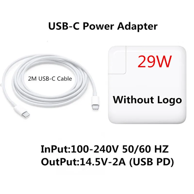 

29W USB-C Power Adapter Type-C PD Fast Charger A1882 For apple Test For Latest Macbook Pro 12-inch A1534 1540 1646 Made in 2015
