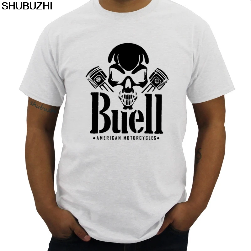 Skull Piston S M L XL XXL 3XL NEU T-Shirt Fashion Man Buell American Motorcycles
