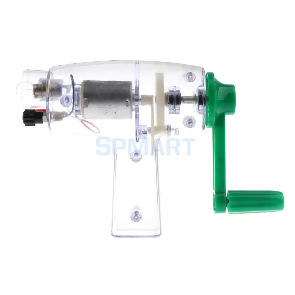 Hand-cranked Mechanical Power Electric Generator Model Lab Experinment Toy