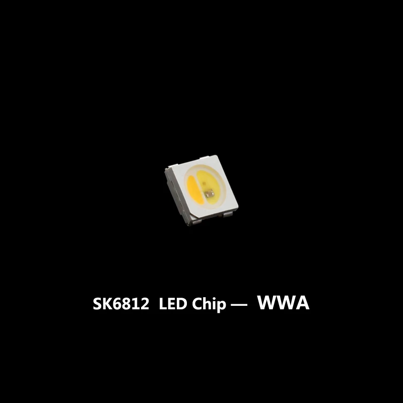 WS2812B SK6812 RGB RGBW RGBWW WWA 5050 3535 светодиодный чип 10~ 1000 шт. DC5V встроенный IC DIY светодиодный чип - Испускаемый цвет: SK6812 WWA