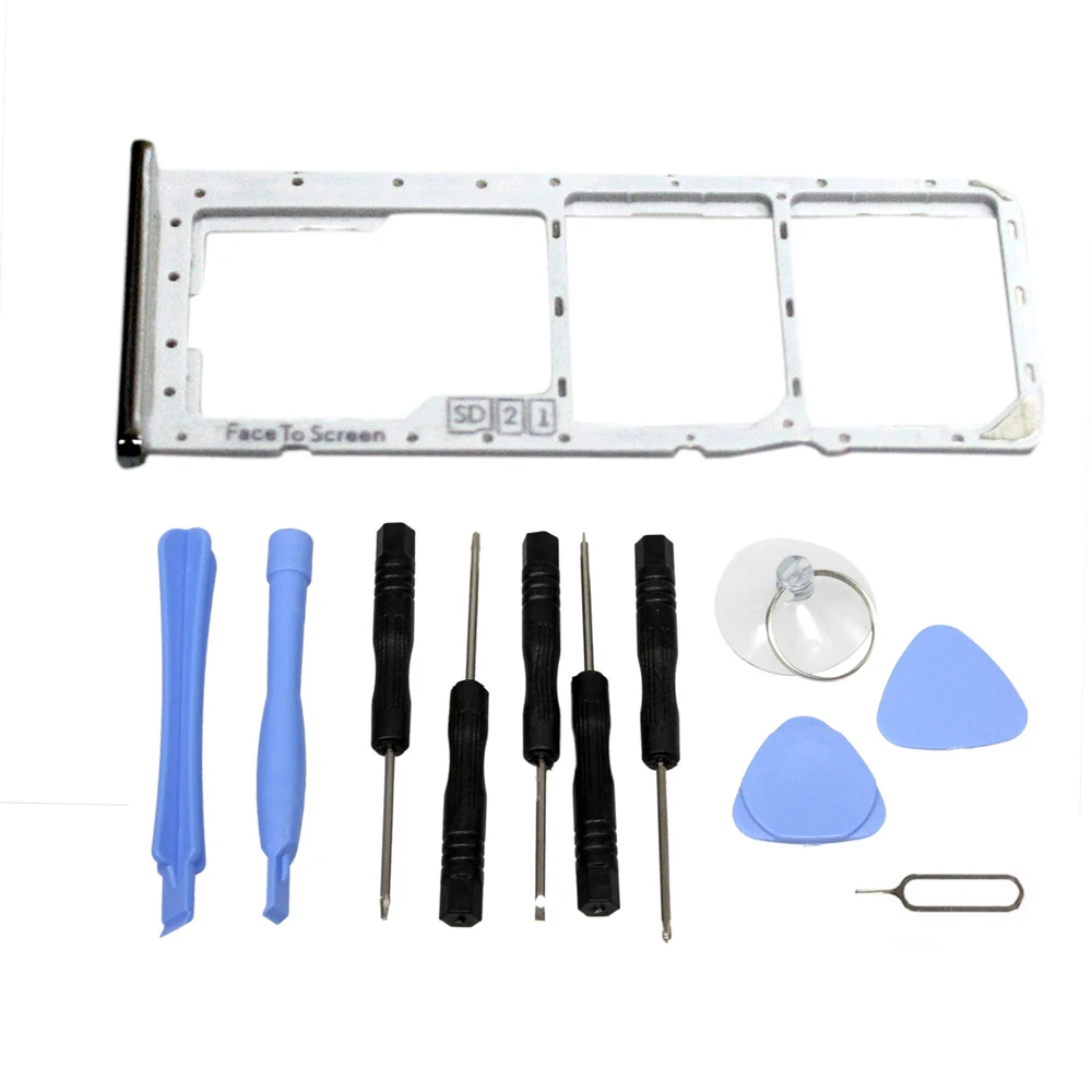 

JINTAI For Motorola Moto One XT1941 / P30 Play XT1941-2 SIM Micro Card TRAY HOLDER Dual +TOOLS