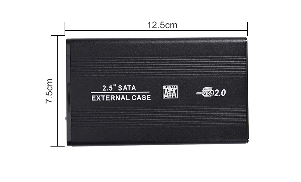 Случай HDD 2,5 дюйма SATA к USB 2,0 SSD адаптер для SSD 1 ТБ 2 ТБ жесткий диск Box внешний корпус HDD