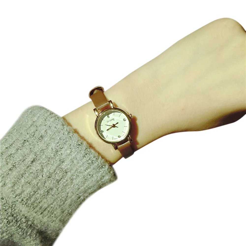 

#5001Simple Retro Small Girls Watch Dial Female Table Belt Casual Wave reloj mujer New Arrival Freeshipping Hot Sales