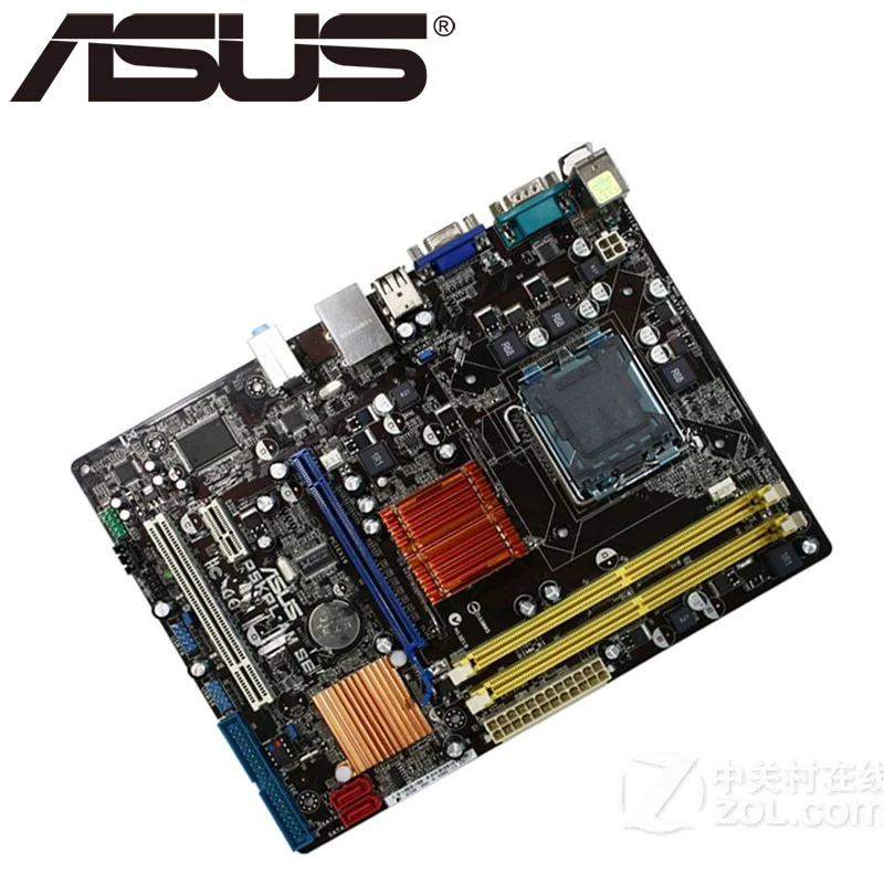 Материнская плата Asus P5KPL-AM SE для настольных ПК G31 с разъемом LGA для 775 ядер Pentium Celeron DDR2 4G u ATX BIOS оригинальная б/у материнская плата