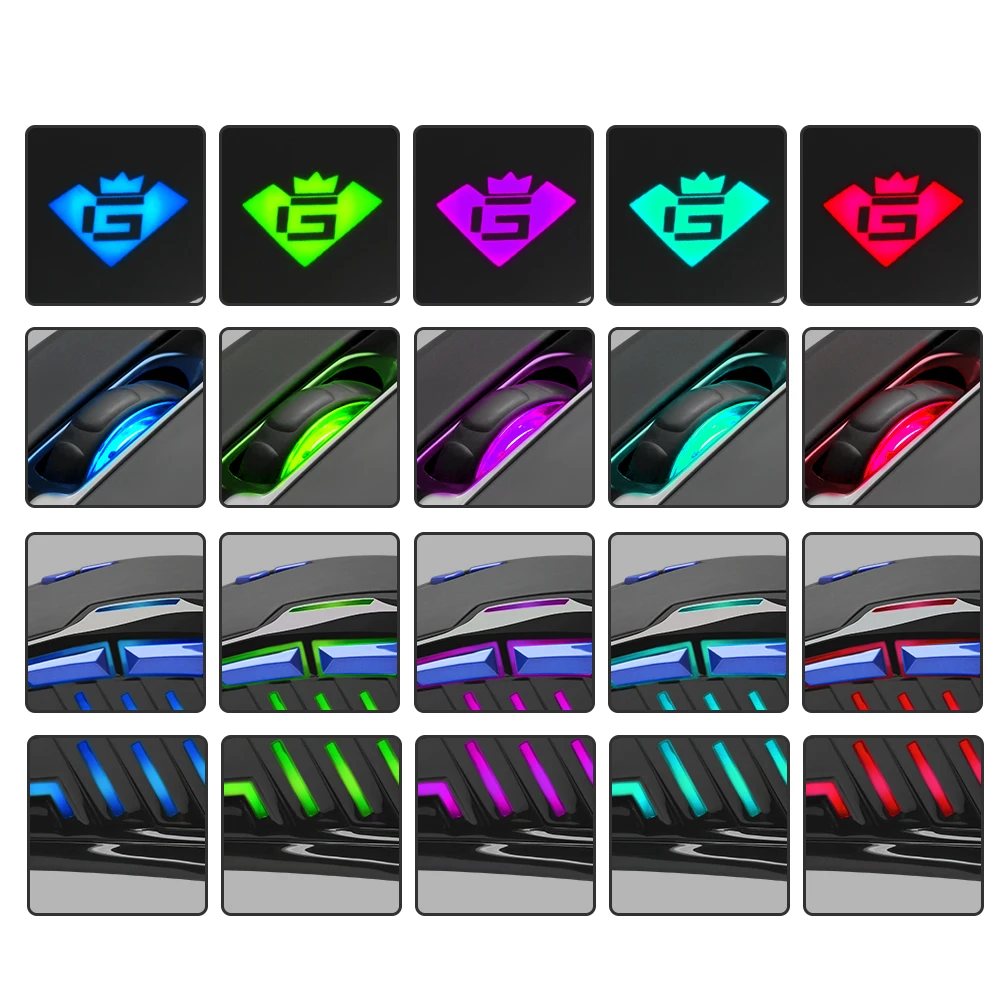 Игровая usb мышь Rocketek 3200 DPI 7 кнопок эргономичный дизайн аксессуары для настольного
