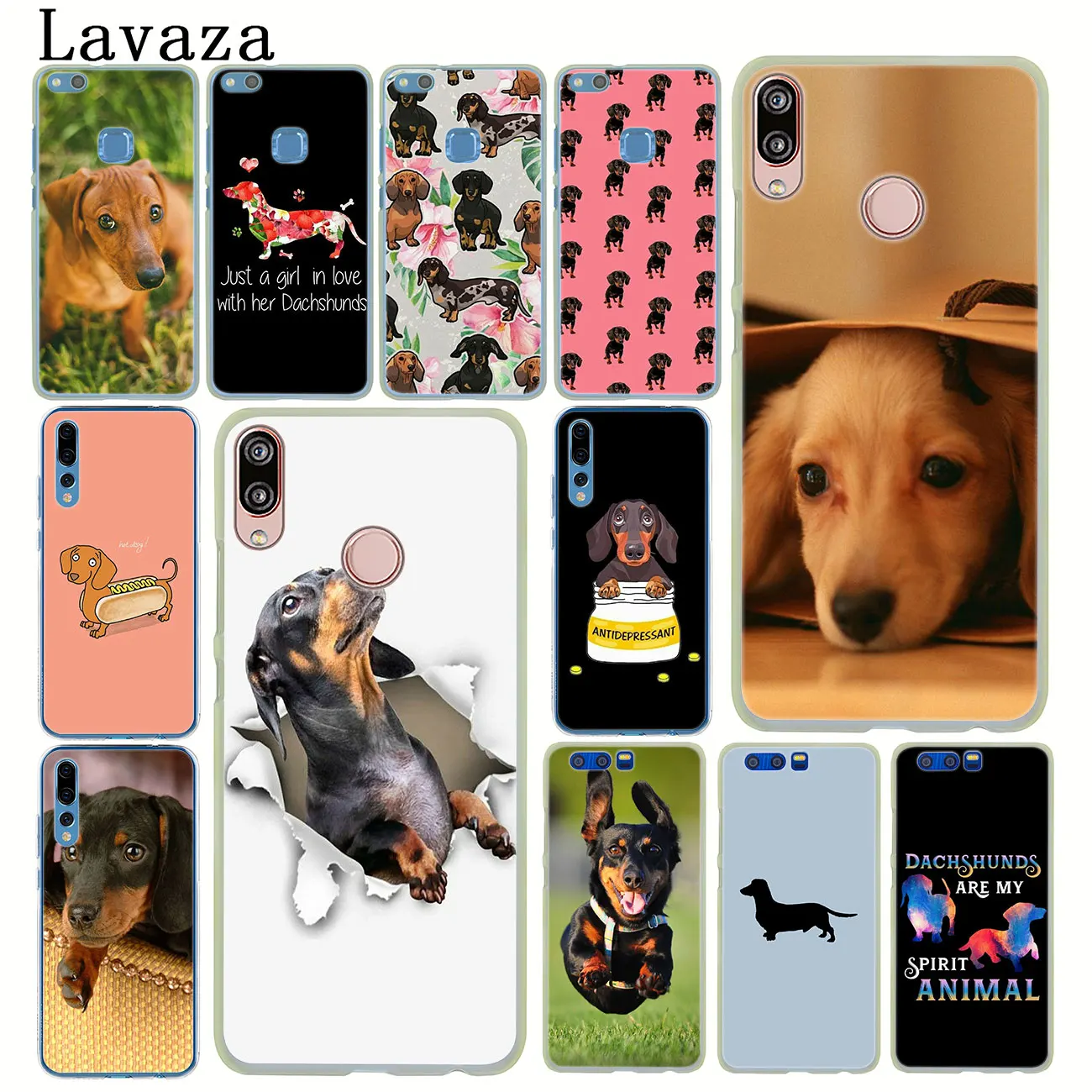 Милый жесткий чехол для телефона Lavaza Такса собаки Huawei P30 P20 P10 P9 Plus P8 Lite Mini 2017 2016 2015 P