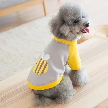 Pets Puppy New Cartoon Pattern Lovely Clothes The Dog Teddy Hoodie. Than Xiong Bo Beautiful Bipod Dog Autumn Clothing CW-YF16