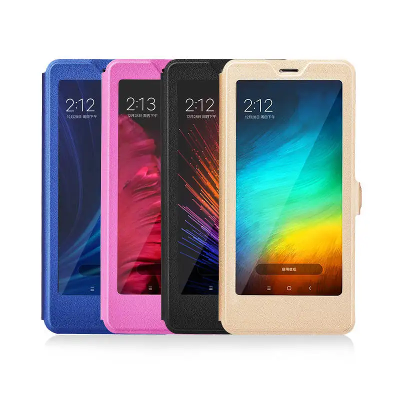 for Xiaomi Redmi Note 7 Case Note 6 Pro Full View Window PU Leather Flip Cover Funda Case for Xiaomi Note 5 Pro protective case 18