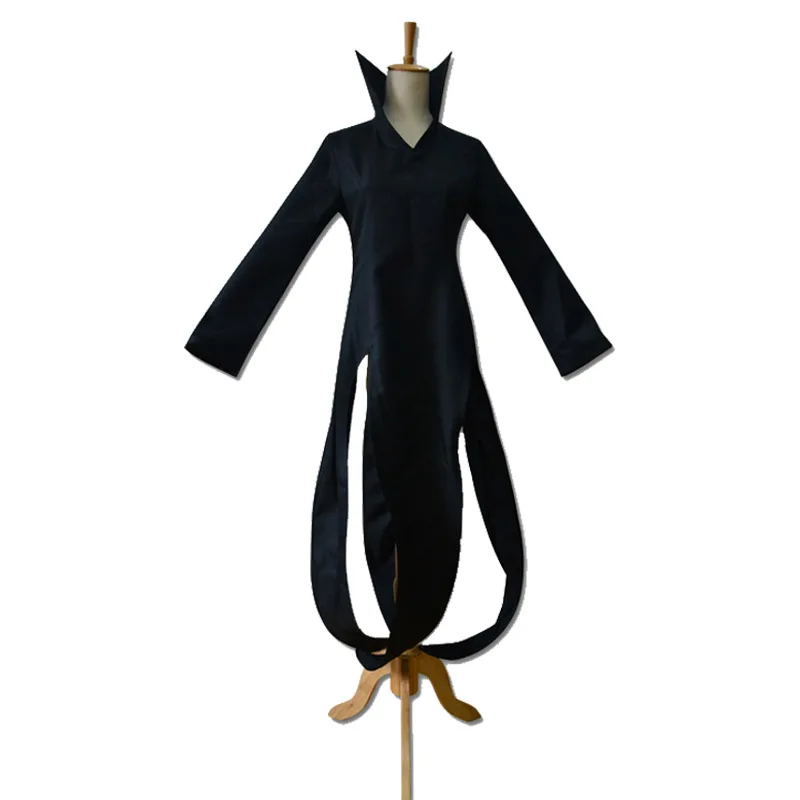 Coshome One Punch Man Tatsumaki Cosplay Costumes Green Wigs Girls Black Gothic Dress Halloween Party Costumes For Women (2)