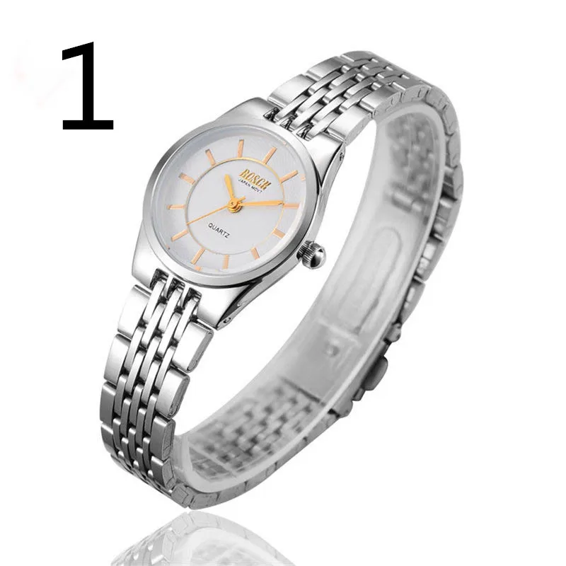 Imported quartz watch waterproof fashion black niche steel belt watch