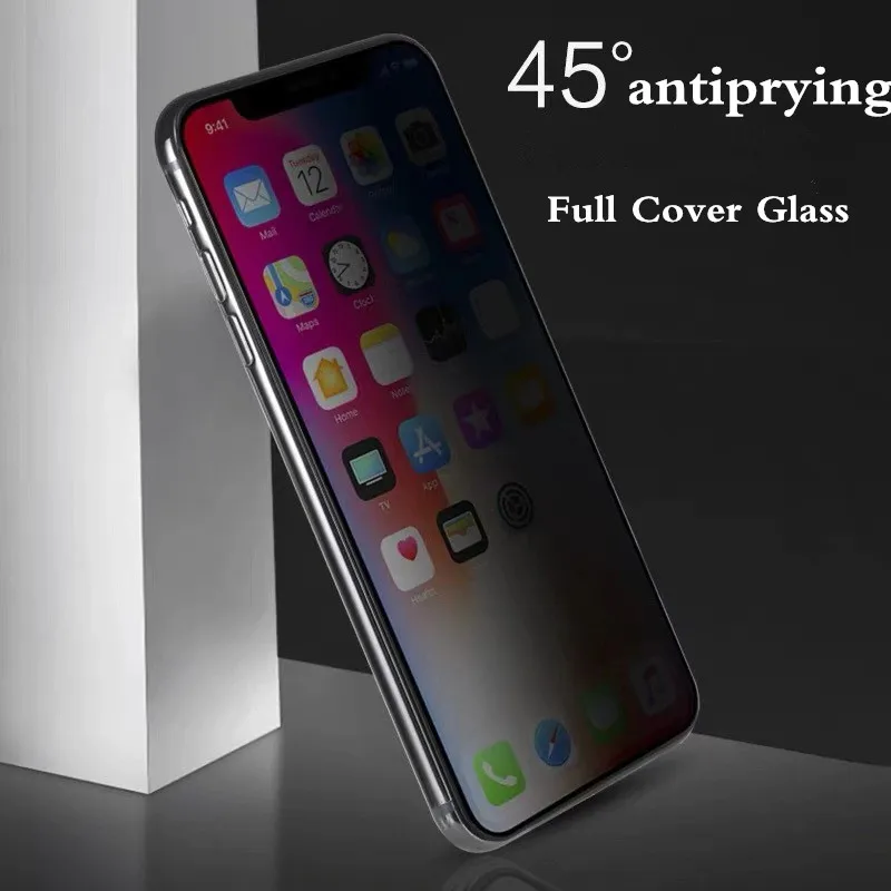 

2.5D 9H Privacy Full Cover & Not Full Tempered Glass For iPhone 5 5S 6 6S 7 8 Plus X XS Max XR Antispy Screen Protector Glass